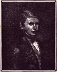 Porträtt av Victor Hugo (gravyr)