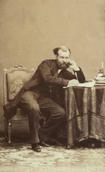 Porträtt av den berömde franske kompositören Charles Gounod