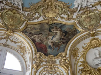 Psyche förtjust i himlen av kärlek. Målning av Charles Joseph Natoire (1700-1777)