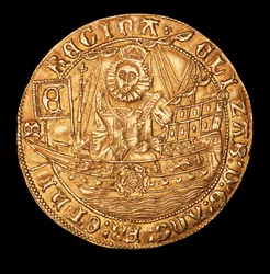 Sällsynt mynt, England Guld Kunglig Drottning Elizabeth I