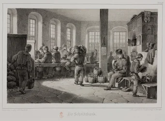 Råmaterialbearbetning, metallurgibearbetning av metallmalm, Tyskland, ca 1851
