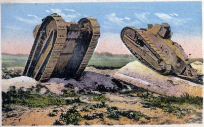Renault-tankar, ca 1910 (vykort)