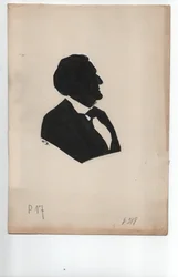 Richard Wagner (1813-1883) ca. 1850, silhuett)