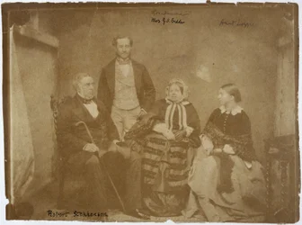 Robert Stephenson, engelsk maskin- och civilingenjör och familj, c 1850-talet
