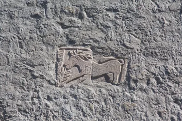 Saint Mauro kupol, kyrka, låg relief, Maniago, Friuli, Italien