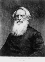 Samuel F B Morse, amerikansk konstnär och morsekodens uppfinnare, ca 1870