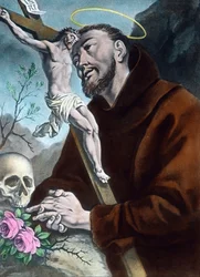 Scen av den helige Franciskus av Assisis liv