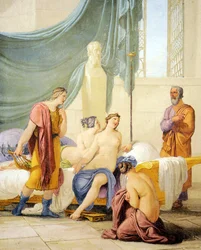 Sokrates undervisar unga Alcibiades