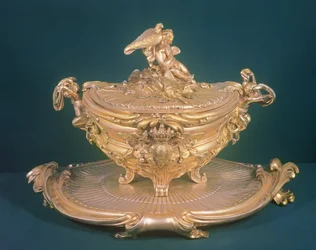 Soppterrin, Ludvig XV, gjord för kejsarinnan Elizabeth (1709-62) av Ryssland, av F.T.Germain, Paris