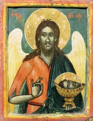 Johannes Döparen, ikon från centrala Grekland