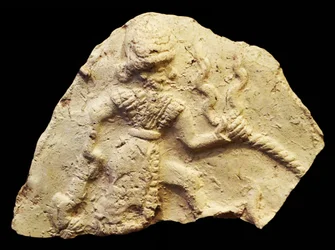 Tavla föreställande stormguden Ishchali, Isun Larsa, Babylon, Mesopotamien, c.2000-1600 f.Kr.
