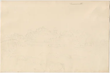 Tamworth Castle: blyertsteckning, nd [1800-talet]