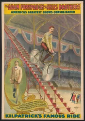Adam Forepaugh and Sells Brothers Amerikas största shower konsoliderade, Kilpatricks berömda åktur