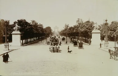 Champs Elysees, Paris (sepiafoto)