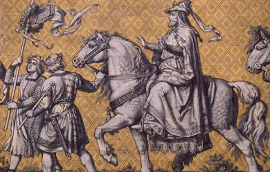 The Fürstenzug (Procession of Princes) (keramiska plattor)