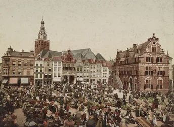 Den stora marknaden, Nijmegen, ca 1900