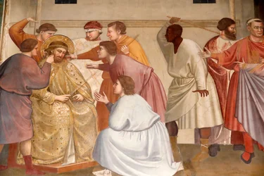 Scrovegni-kapellet. Fresko av Giotto