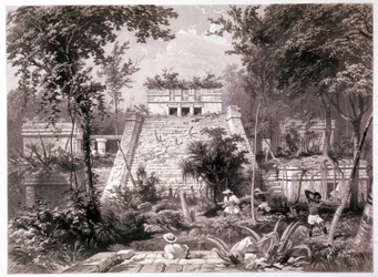 Castillo: ruinerna av mayaborgen i Tulum, Yucatan, Mexiko