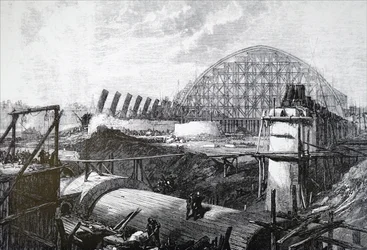 Byggandet av St Pancras järnvägsstation