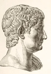 Tiberius Caesar Augustus (42BC - 37AD), andre romerske kejsaren, född Tiberius Claudius Nero, från 