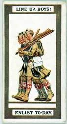 Storbritannien: Cigarettkort - WW1 Rekrytering