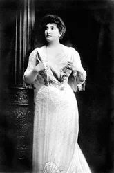 Storbritannien: Den australiensiska sopranen Nellie Melba, - (riktigt namn Helen Porter) 1861-1931