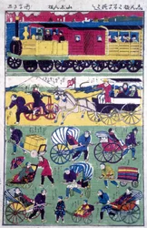 Olika transportmedel i Japan