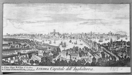 Utsikt över London, tryck