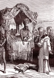 Vincent de Valverde och ATAHUALPA
