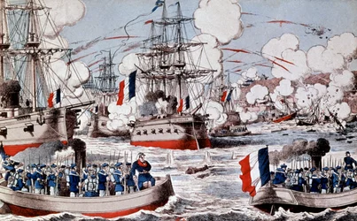 Kriget mellan Kina och Frankrike (1884-1885) : Amiral Courbets förstörelse av den kinesiska flottan i Fou Tcheou, 23 augusti