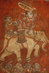Wat Bo, Siem Reap Väggmålning av Ramayana, Siem Reap, Kambodja