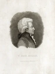 Wolfgang Amadeus Mozart gravyr.