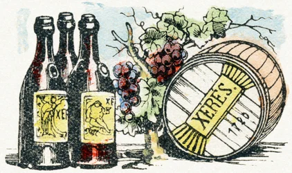 X - Xeres - Child Entertainment Alphabet c.1890 (litografi)