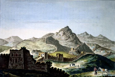 Den kinesiska muren, ca 1820 (gravyr)