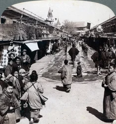 Asakusa Street, Tokyo, Japan, 1896