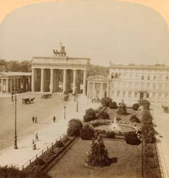 Brandenburger Tor, Unter den Linden, Berlin, Tyskland, 1894.
