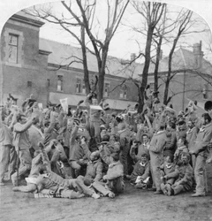 Konvalescentsoldater, allmänt sjukhus nr 10, Bloemfontein, Sydafrika, Boerkriget, 1901