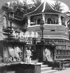 Dalada Maligawa, Palace of Buddhas Tooth, Kandy, Sri Lanka, 1902.
