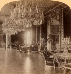 I kung Oscar II:s vackra residens, Kungliga slottet Stockholm, Sverige, 1902.