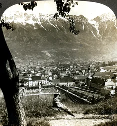 Innsbruck och de bayerska alperna, Tyrolen, Österrike.