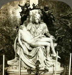 Pietà av Michelangelo, Peterskyrkan, Rom, Italien