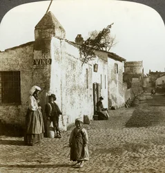 Scen på Appian Way, Rom, Italien