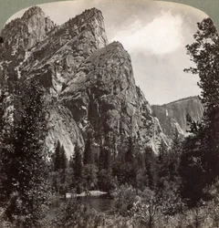 De tre bröderna, Yosemite Valley, Kalifornien, USA, 1902