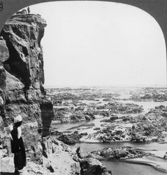 Nilens andra grå starr sett från sydväst, Egypten, 1905.