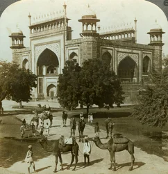 Akbars grav, Sikandarah, Uttar Pradesh, Indien, c1900-talet.
