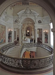 Chantilly, Chateau: Entréhallen i slottet,