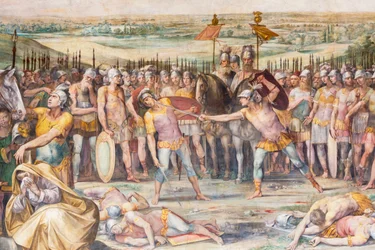 Horatius och Curiatii, Rom, Italien