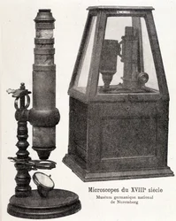 Mikroskop från 1700-talet: Germanisches Nationalmuseum i Nürnberg.