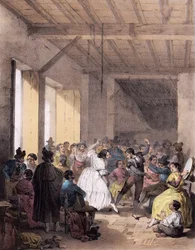 Bohemisk bal från 1800-talet - Zigenarnas dans på 1800-talet