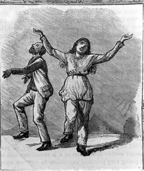 Ett par Shakers som dansar.